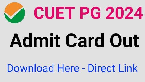 CUET PG Admit card