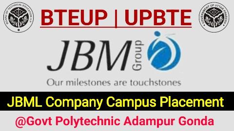 JBML Company Campus Placement