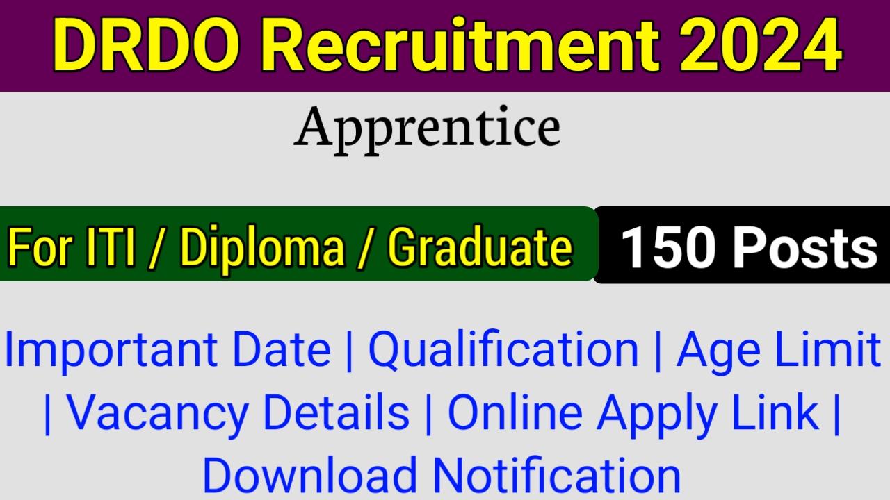 DRDO Apprentice Recruitment 2024