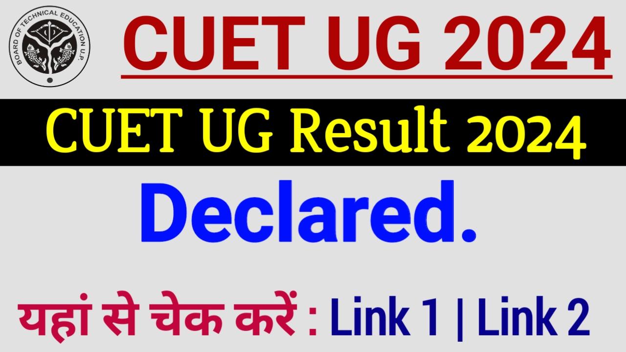 CUET UG Result 2024