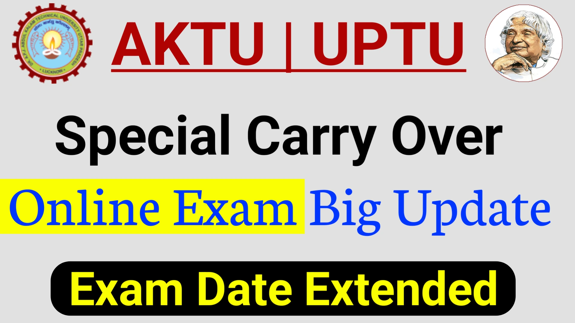 AKTU Special Carry Over Exam