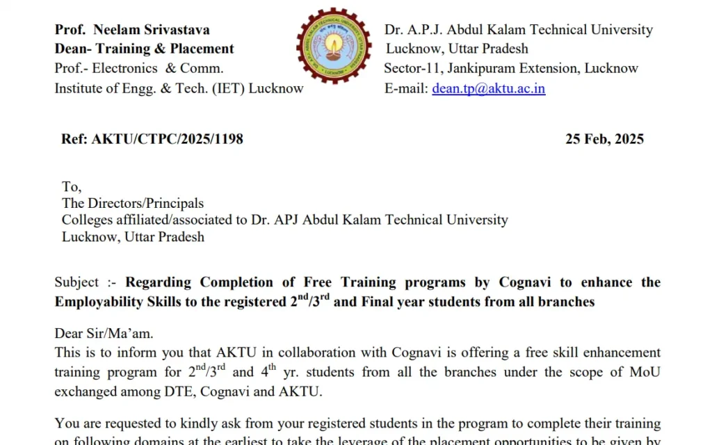 Aktu Official Notice