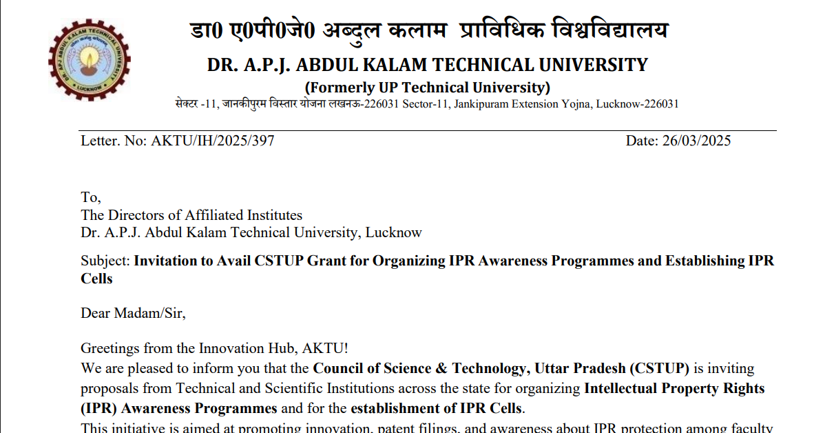 AKTU Official Notice