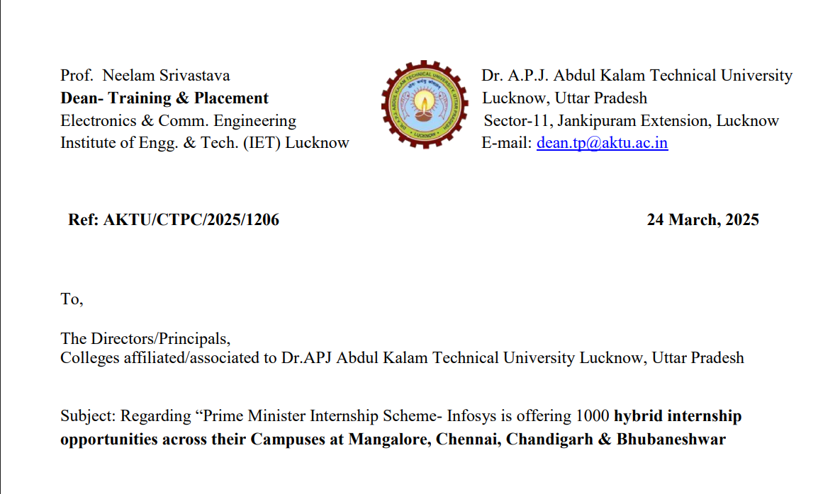 AKTU Official Notice